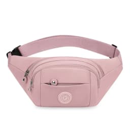 Fashion Flower Pattern Waist Bag Waterproof Multi-Pocket Chest Bag Nylon Large Capacity Fanny Pack