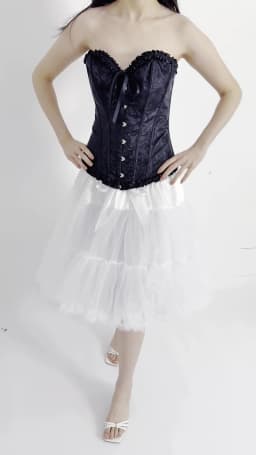 HOT Petticoats Lolita Cosplay Bridal Crinoline Lady Girls Underskirt for Party White Black Ballet Dance Skirt Tutu