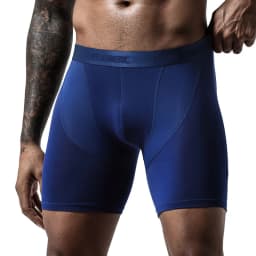 Men's Boxer Shorts Modal Mesh Underwear Boxers Briefs Solid Sports Extended Underpants Male Men's Long Panties Plus Size L-5XL