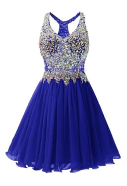 Chiffon A Line Beading Crystals Knee Length Bridesmaid Dresses Evening Formal Prom Wedding Party Homecoming Birthday Cocktail