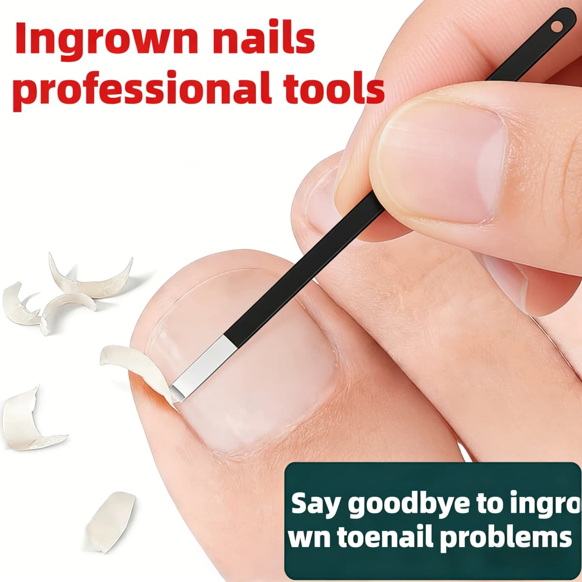 Stainless Steel Ingrown Toenail Correction Tool, Nail Trimming Auxiliary Tool for Men and Women, Essential Foot Tool for Home