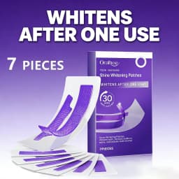 Purple Teeth Whitening Strips – Remove Plaque & Stain, Brighten Tooth & Freshen Breath Oral Hygiene Bleaching Dental Care Tools