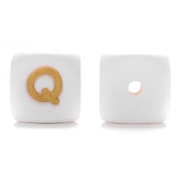 10Pcs/Lot 12mm White Alphabet English Silicone Letters Beads for Baby Personalized Pacifier Clips Teether Accessorie BPA Free