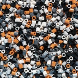 Grey Color 5mm 1000PCS YantJouet Hama Beads Iron Fuse Beads Diy Puzzles Pixel Art Gift Toy