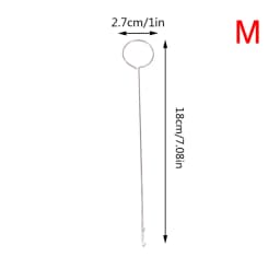 DIY Metal Sewing Loop Turner Hook for Turning Fabric Tubes Straps Belts Strips