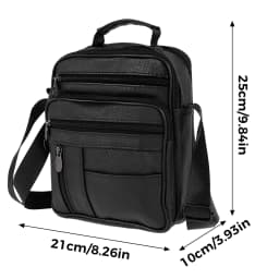 Shoulder Bag Men Small Crossbody Backpack Shoulder Bag with Adjustable Shoulder Straps PU Leather/Oxford Cloth Chest Bag Daypack