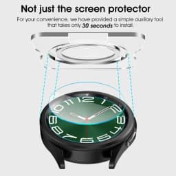 3Pcs Tempered Glass For Samsung Galaxy Watch Ultra 6 8 Classic 5 4 40mm 44mm 47mm Screen Protector With Tool Easy Install Kit
