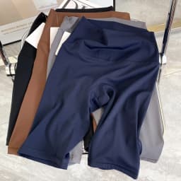 Summer Yoga Shorts Elastic Breathable Tights Leggings Quick Dried Sports Fitness Yoga Cycling Athletic Gym Shorts