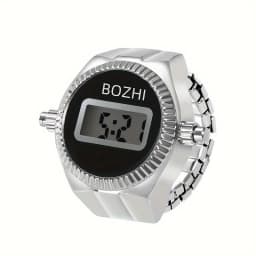The New Electronic Watch Can See The Time Creative Ring Finger Watch Simple Men And Women Ring Watch