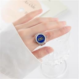 The New Electronic Watch Can See The Time Creative Ring Finger Watch Simple Men And Women Ring Watch