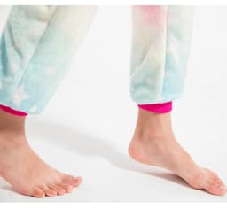 Kawaii Girls Pajamas Winter Purple Unicorn Onesie Hooded Plush Kigurumi Jumpsuit Blanket Sleeper Warm Overall Kids Nightwear Pjs