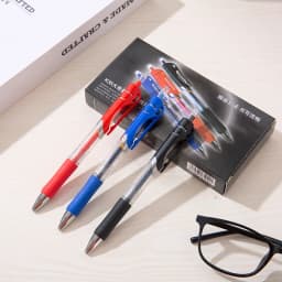43 PCS Gel Pens & Refills Set Stationery Kawaii Writing Pen Black/Red/Blue Ink 0.5 mm Blue Ballpoint Pen Office School Supplies
