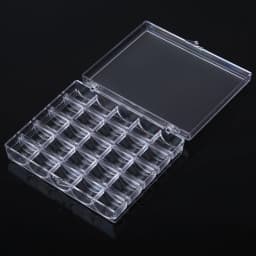 25 Spools Empty Bobbins Storage Box Sewing Accessories Tools Plastic Sewing Machine Bobbin Case Knitting Needle Organizer NEW