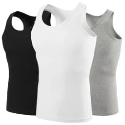 Men's Solid Color Four Seasons Thin Cotton Vest Casual And Comfortable Joker Sweatshirt Fitness Exercise Slim Vest