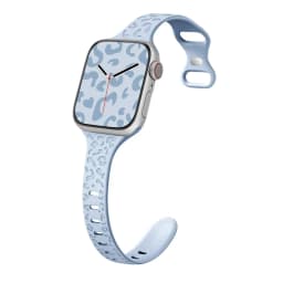 Slim Leopard Engraved Strap for Apple Watch Ultra 2 Band 49mm 44MM 42mm 40mm 41MM 45mm 38mm Bracelet for Iwatch 9 8 7 Se 6 5 4 3