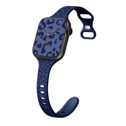 Slim Leopard Engraved Strap for Apple Watch Ultra 2 Band 49mm 44MM 42mm 40mm 41MM 45mm 38mm Bracelet for Iwatch 9 8 7 Se 6 5 4 3