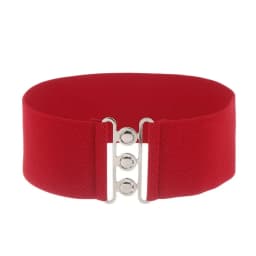 Women Fashion Wide Elastic Belt Metal Buckle Cinch Waistband Ladies Dress Waist Band Fashion Accessory