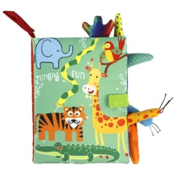 0-36M Baby Early Learning Toy Tail Cloth Book Parent-child Interactive Sound Paper Puzzle Cloth Book Rattle