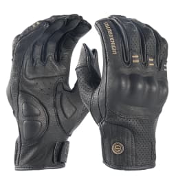 SFK Genuine Goat Leather Retro Motorcycle Gloves Full Finger Summer Breathable Knuckle Protection Riding Race Gears Accessories