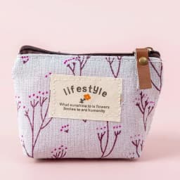 New Women Kids Canvas Coin Purse Floral Zipper Pouch Small Wallet Children Female Key Card Holder Mini Money Bag Gift