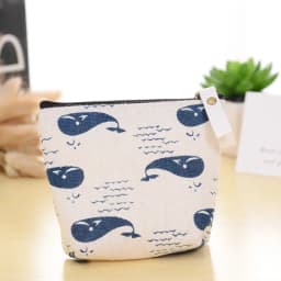 New Women Kids Canvas Coin Purse Floral Zipper Pouch Small Wallet Children Female Key Card Holder Mini Money Bag Gift