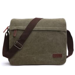 Fashion Solid Vintage Canvas Messenger Satchel Bags Buckle Casual Portable Shoulder Bag Korean Trend Simple Pack For Men 2020