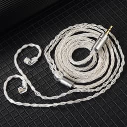 QKZ T1 Earphone Cable QDC Type Copper Silver-plated Upgrade Cable 3.5mm Wired Headphones For KZ ZSN PRO ZS10 pro EDX TRN CCA