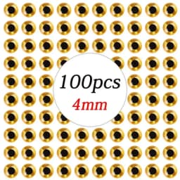 100pcs/lot Holographic 3D Fishing Lure Eyes 3/4/5/6/7/8/9 mm Artificial Lures Simulation Eyeball DIY For Fly Fishing Baits Eyes