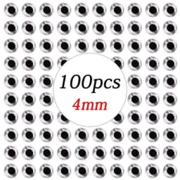 100pcs/lot Holographic 3D Fishing Lure Eyes 3/4/5/6/7/8/9 mm Artificial Lures Simulation Eyeball DIY For Fly Fishing Baits Eyes