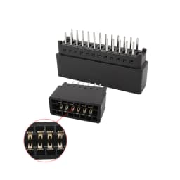 1/2/5Pcs 2.54mm Pitch 6P 8P 10P 12P 16P 20P 26P 30P 36P 40P-98 Pin Edge Card Connector Slot PCB Gold Finger Socket Through Holes