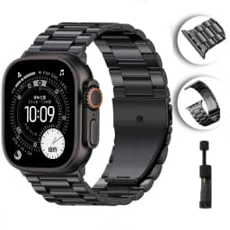 Metal Strap for Apple Watch 12 11 10 46mm 42mm Ultra 4/3/2 49mm Stainless Steel Wristband for IWatch 9 8 7 6 5 SE 45mm 41mm 44mm