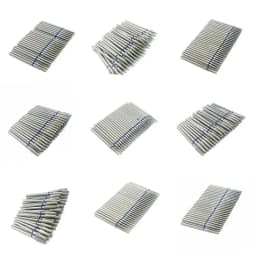 50 Pcs/Set Drill Bit Set for Nails Cutter Dental Diamond Grinding Polish Burs Dental Lab Polisher 2.35mm Shank Nail Tools