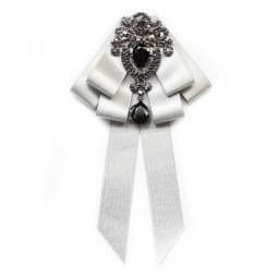 Mab Fashion Red Ribbon Bow Brooch Rhinestone Crystal Fabric Cloth Art Luxury Wedding Dress Pins And Brooches Gift For Women