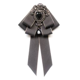 Mab Fashion Red Ribbon Bow Brooch Rhinestone Crystal Fabric Cloth Art Luxury Wedding Dress Pins And Brooches Gift For Women
