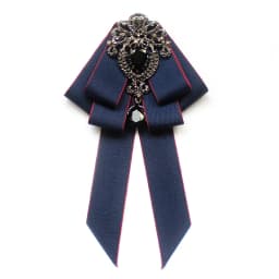 Mab Fashion Red Ribbon Bow Brooch Rhinestone Crystal Fabric Cloth Art Luxury Wedding Dress Pins And Brooches Gift For Women
