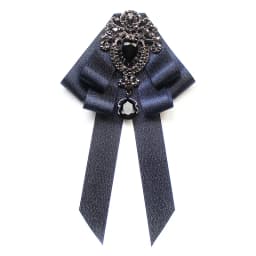 Mab Fashion Red Ribbon Bow Brooch Rhinestone Crystal Fabric Cloth Art Luxury Wedding Dress Pins And Brooches Gift For Women