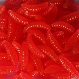 Promotion 20PCS 50PCS 2cm 0.3g Maggot Grub Soft Fishing Lure Hooks Smell Worms Glow Shrimps Fish Lures