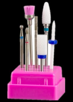 7pcs Nail Art Tungsten Steel Milling Cutter Set Ceramic Nail Drill Bit Electric Drill Nail Machine Pedicure Tool Accessories