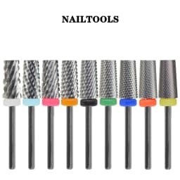 RolinStar 6.6 Sharp Large Original Color Trapezium Tapered Barrel steel Carbide milling cutter nail drill bit