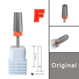 RolinStar 6.6 Sharp Large Original Color Trapezium Tapered Barrel steel Carbide milling cutter nail drill bit