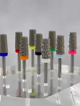 RolinStar 6.6 Sharp Large Original Color Trapezium Tapered Barrel steel Carbide milling cutter nail drill bit