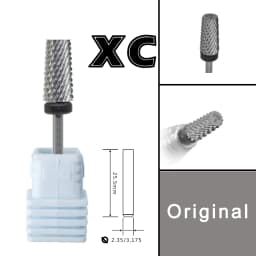 RolinStar 6.6 Sharp Large Original Color Trapezium Tapered Barrel steel Carbide milling cutter nail drill bit