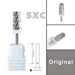RolinStar 6.6 Sharp Large Original Color Trapezium Tapered Barrel steel Carbide milling cutter nail drill bit