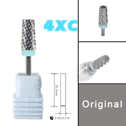 RolinStar 6.6 Sharp Large Original Color Trapezium Tapered Barrel steel Carbide milling cutter nail drill bit