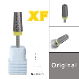 RolinStar 6.6 Sharp Large Original Color Trapezium Tapered Barrel steel Carbide milling cutter nail drill bit