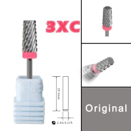 RolinStar 6.6 Sharp Large Original Color Trapezium Tapered Barrel steel Carbide milling cutter nail drill bit