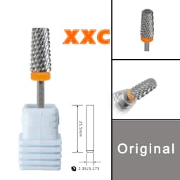 RolinStar 6.6 Sharp Large Original Color Trapezium Tapered Barrel steel Carbide milling cutter nail drill bit
