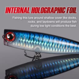 Noeby 105mm 24g Topwater Popper Fishing Lures Wobblers Long Casting Artificial Hard Baits Saltwater Freshwater Fishing Lures