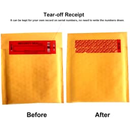 100% Total Transfer Tamper Evident Labels Security Warranty Void Stickers Red Large 35*120 Mm Triple Serial Numbers Seal Sticker