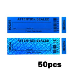 100% Total Transfer Tamper Evident Labels Security Warranty Void Stickers Red Large 35*120 Mm Triple Serial Numbers Seal Sticker